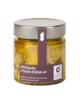 Artichauts à l’huile d’olive 200g et parfumés aux épices pour l’apéro