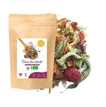 Tisane bio fraise framboise menthe " Tisane des Enfants "  50g