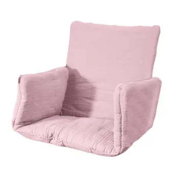 Coussin de chaise haute en coton 100% bio certifié Gots couleur rose