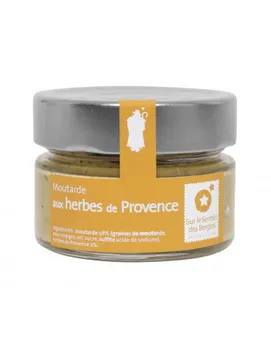 Moutarde onctueuse et parfumée aux herbes de Provence 100g