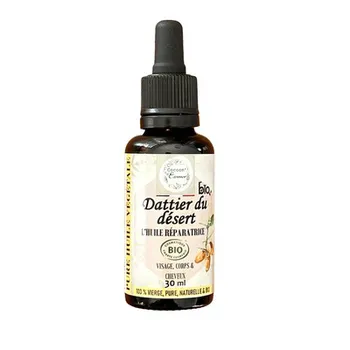 Pure Huile Végétale Dattier du Désert Bio "l'huile réparatrice" Cocoon'Essence, naturelle et fabriquée en france