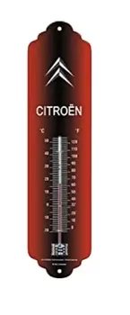 Thermomètre mural vintage en métal  Citroën Logo