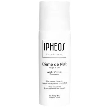 Crème visage nuit hydratante bio "Ipheos" fabriquée en France
