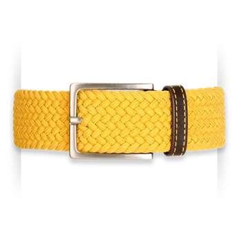 Ceinture adulte tressée terre en cuir bio "Dark'n'stommy" 
