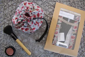 Kit de couture prêt à coudre de sac coton rangement maquillage 