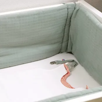 Tour de lit en coton bio " Rhénan " chambre bébé fait en France