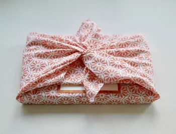 Emballage cadeau furoshiki en coton bio fait en France taille S