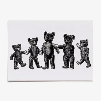 Carte postale teddy bears original et vintage