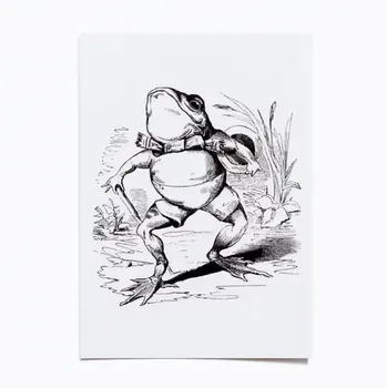 Carte postale "Frog" original et vintage