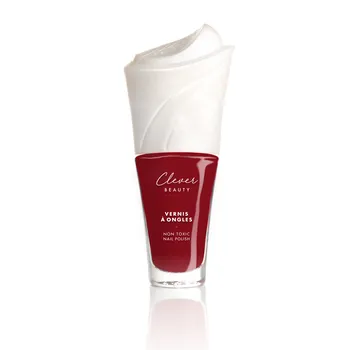 Vernis à ongles bio bordeaux pur "Conquérante" anti-gaspi #2