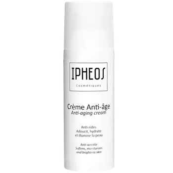 Crème visage anti-âge hydratante bio "Ipheos" faite en France