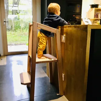 Tour d'observation Montessori enfant modèle simple en bois bio