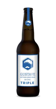 Bière dorée à la pétillance franche bio "Gustave Triple" de 33 Cl