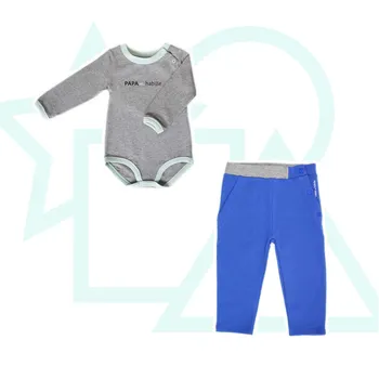 Ensemble de vêtements bébé en coton bio "L'accord body pantalon"