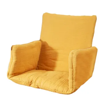 Coussin de chaise haute en coton 100% bio certifié Gots couleur miel