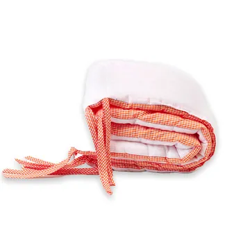 Tour de lit bébé en coton bio et made in France couleur blanc