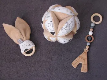 Balle de préhension Montessori idéal cadeau bébé faite en France