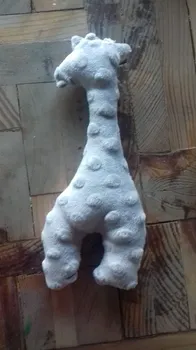 Peluche velours en forme de Girafe enfant mixte fait en France