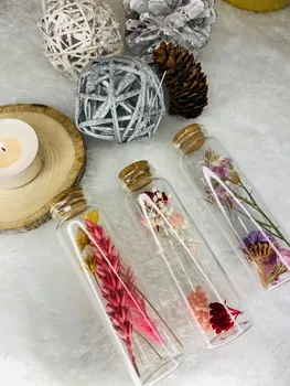 Fioles décoratives fleuris fabriquées en France