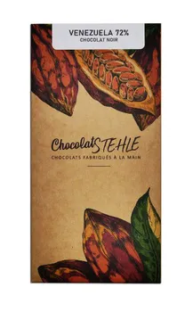 Tablette de chocolat noir 72% origine "Venezuela" faite-main en France