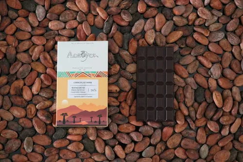 Mini tablette de chocolat noir 70% origine Madagascar