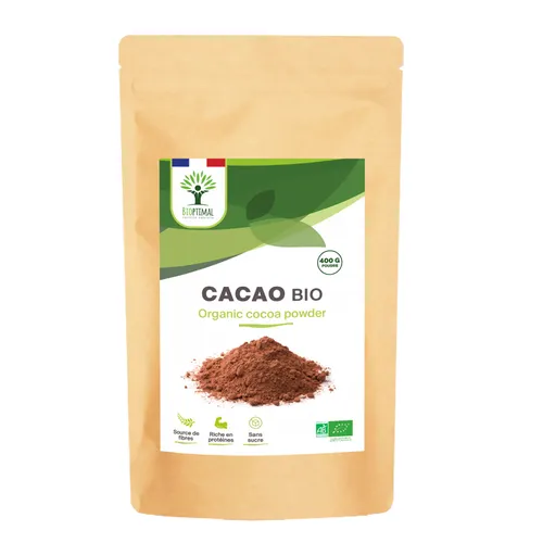 Cacao bio en poudre de 300g pour un goût chocolaté intense