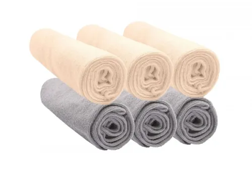 Kit de 6 housses matelas à langer 50x70 / 50x75 en Coton Bio