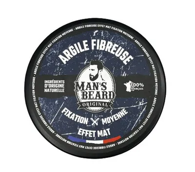 Argile Fixation cheveux moyenne homme Argile Mat Fibreuse made in France