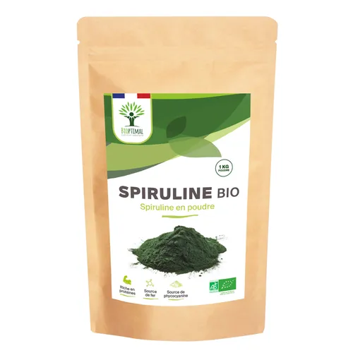 Spiruline en poudre 1kg riche en protéines pour renforcer l’immunité