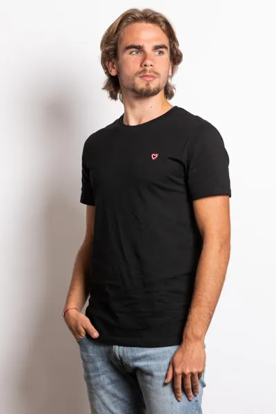 Tee-shirt Vincent manches courtes couleur noir 100% en coton