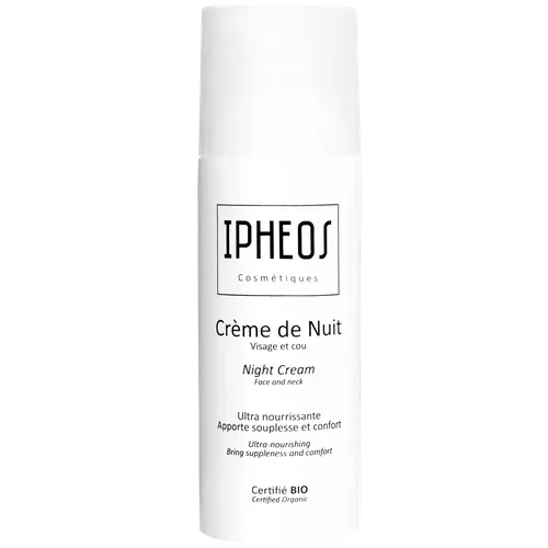 Crème visage nuit bio "Ipheos" fabriquée en France