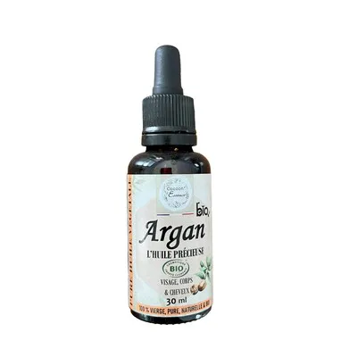 Pure Huile Végétale Argan Bio "l'huile précieuse" Cocoon'Essence naturelle et fabriquée en france