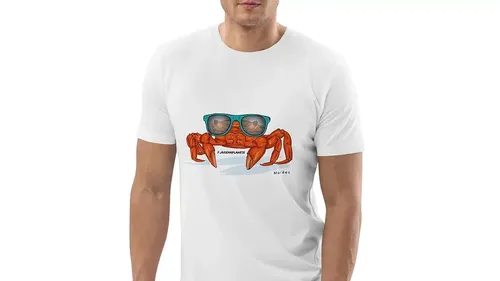 Tee-shirt homme "Crabe" en coton bio fabriqué en Europe