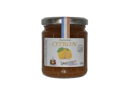 CONFITURE DE CITRON 90% fruits , fabriqué en france