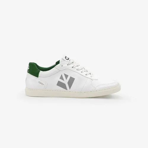 Sneakers femme vert et gris Topsy en matériaux recyclés certifiés