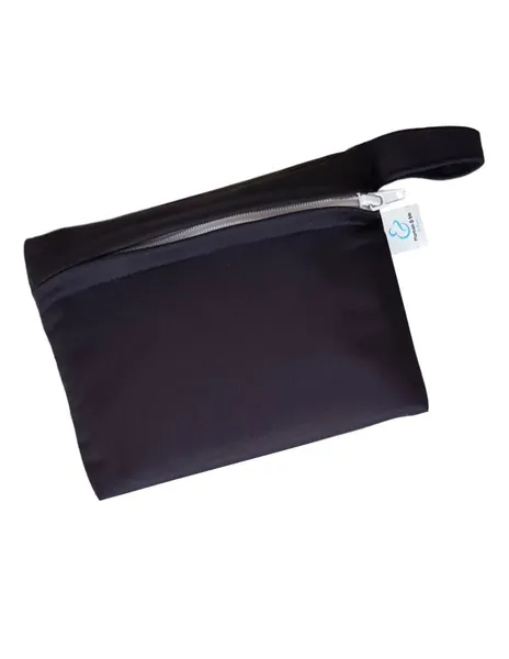 Pochette transport noir imperméable serviettes hygiéniques lavables