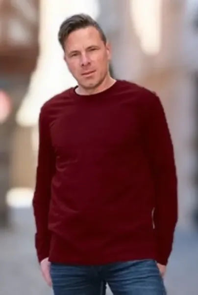 Tee-shirt homme à manches longues en coton bio brodé en France