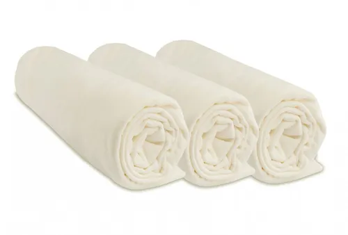 Lot de 3 draps housse bébé 40x80 / 40x90 cm en Coton Jersey