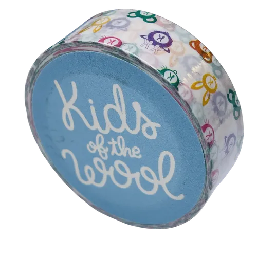 Ruban adhésif enfants "logo KOTW" blanc pour objets déco