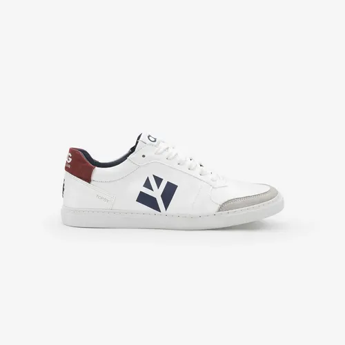 Sneakers femme bleu, blanc et rouge Topsy en matériaux recyclés
