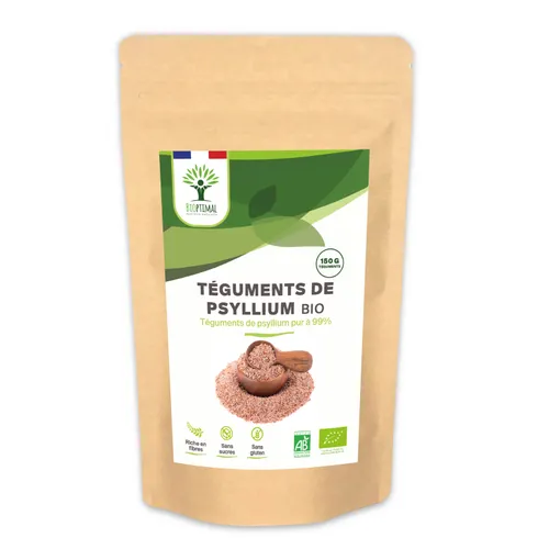 Cosses de Psyllium bio 150 g – bien-être digestif – transit intestinal