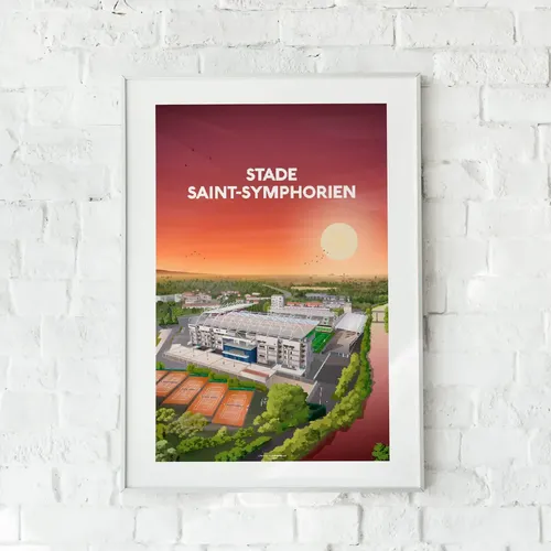 Affiche FC Metz - "Stade Saint-Symphorien" - Format A2 (42 x 59.4 cm)