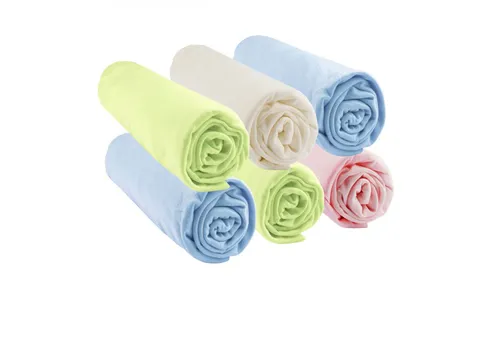 Kit de 6 draps housse bébé 70x140 Bambou OCÉAN