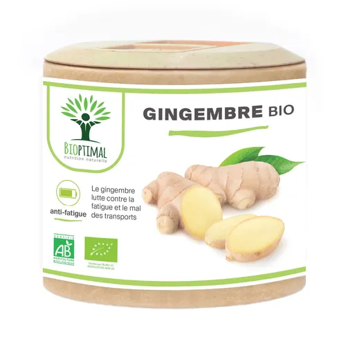 Complément alimentaire bio gingembre "énergie sexualité" 60 gélules
