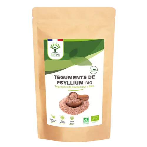 Cosses de Psyllium bio 1 kg - confort digestif – transit intestinal