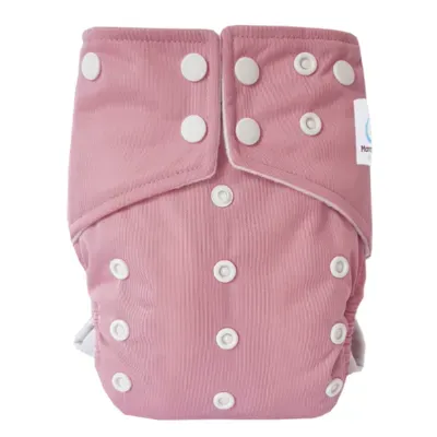 Couche lavable bio tout-en-un "Intégrale vieux rose" bébé mixte