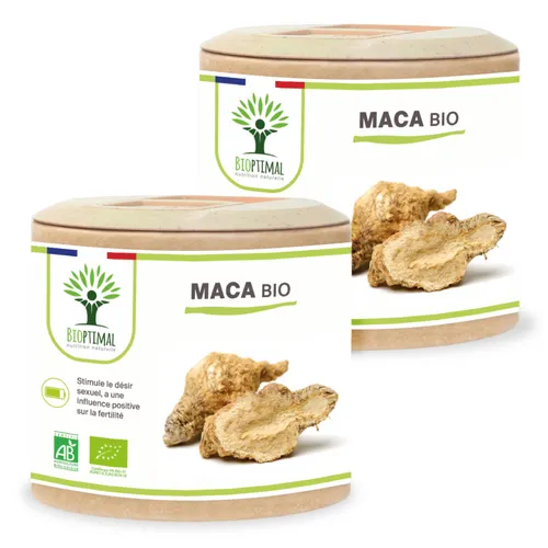 Maca bio 120 gélules - énergie - aphrodisiaque - fertilité