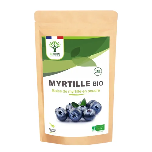 Myrtille poudre 1kg pour vos préparations de gâteaux et pâtisseries