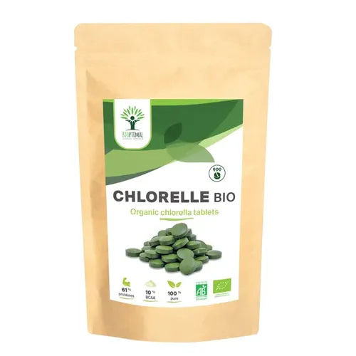 Chlorelle bio Complément alimentaire  600 comprimés