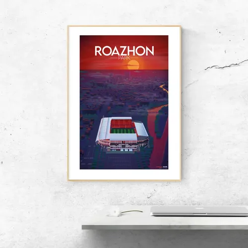 Affiche Stade Rennais made in France 100% recyclable - "Roazhon Park"